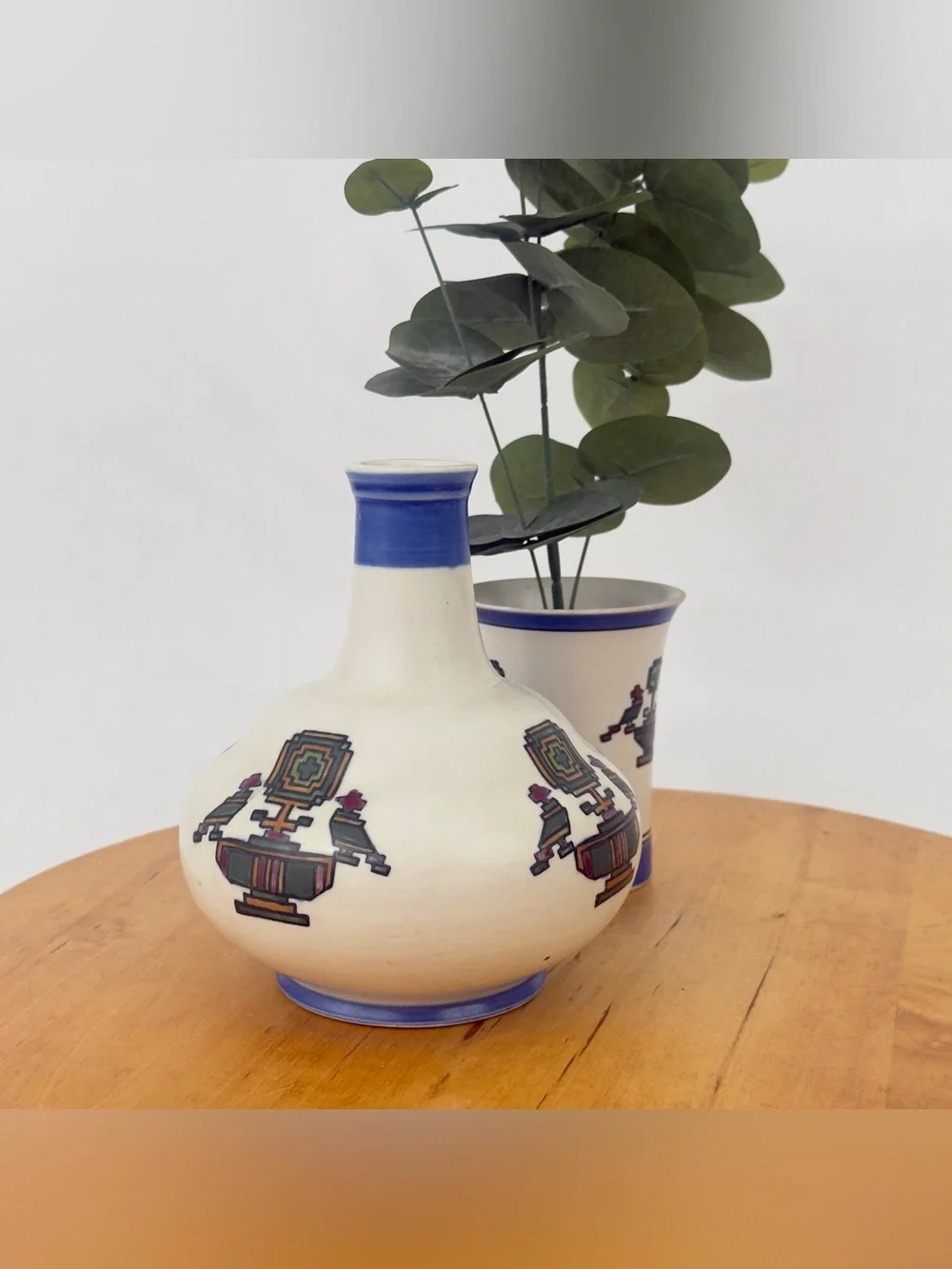 Kinkozan Satsuma Earthenware Pottery Vase and Thumbler, Ceramic Canister, Cup